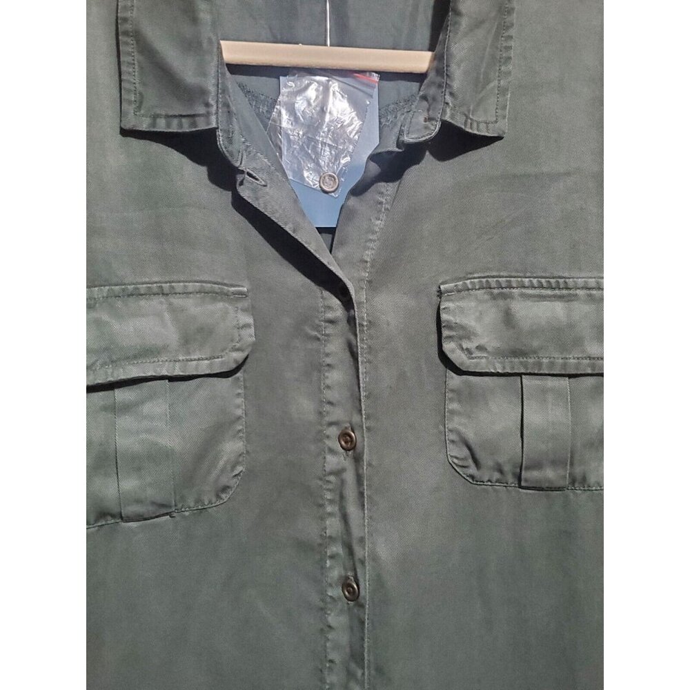 Coldwater Creek Womens Plus Shirt Dress Sz 1X Long Sleeve Button Down Modest NWT - Picture 5 of 5